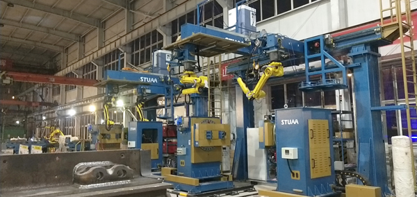 刮板機中部槽智能焊接生產(chǎn)線