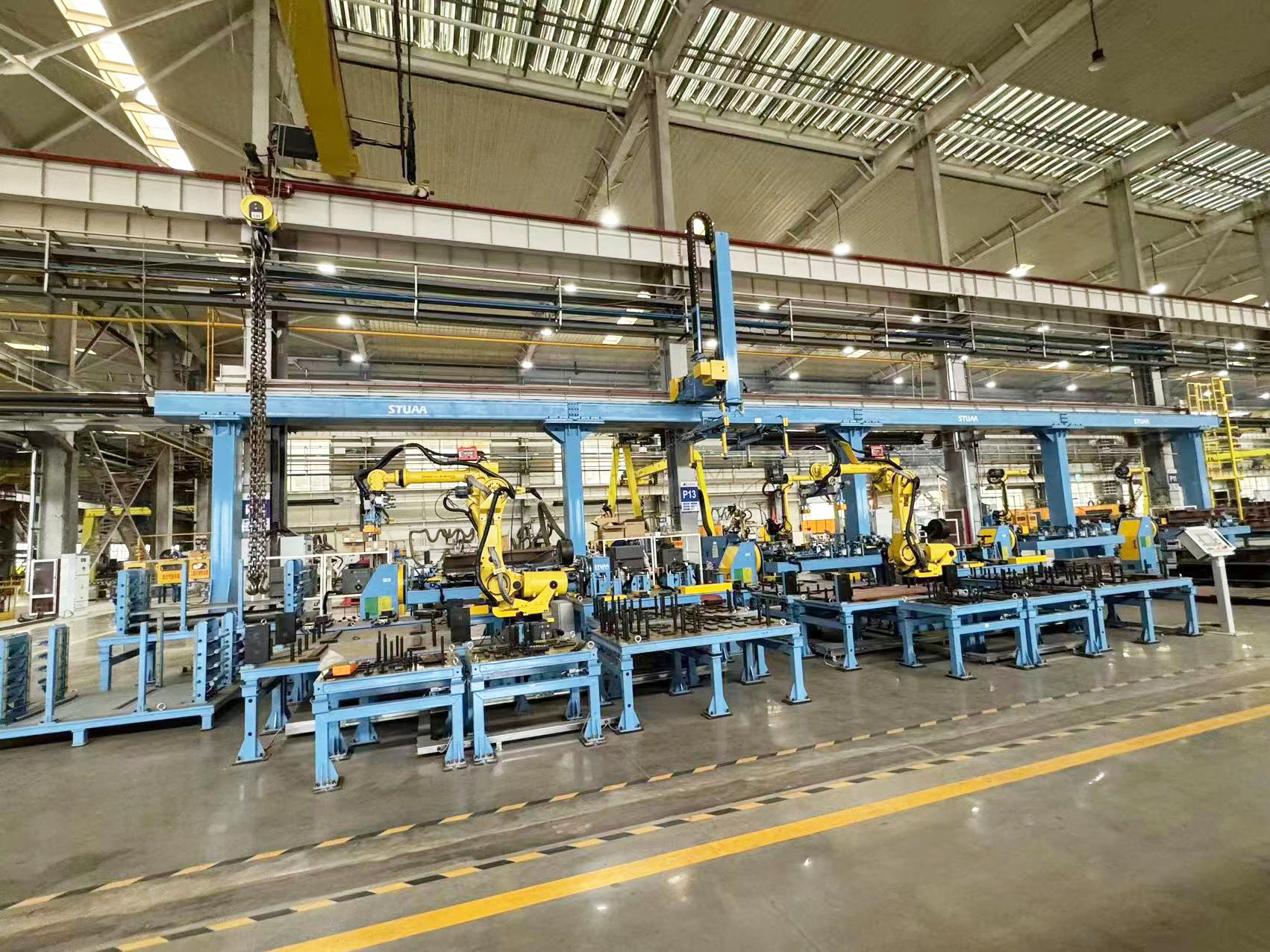 電纜槽自動組對、焊接生產(chǎn)線